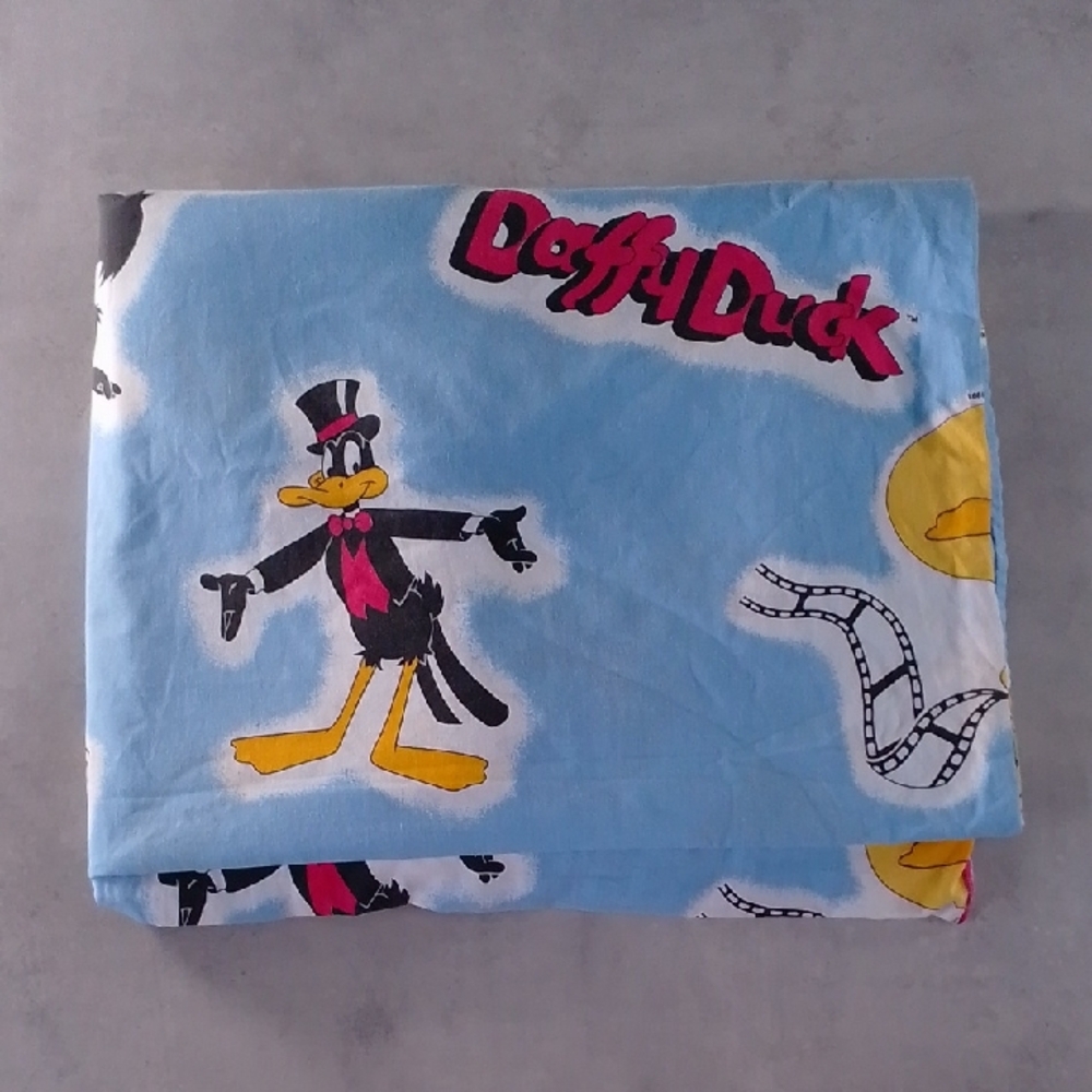 Vintage 1991 Warner Bros. Bugs Bunny & Daffy Duck Reversible Duvet Cover